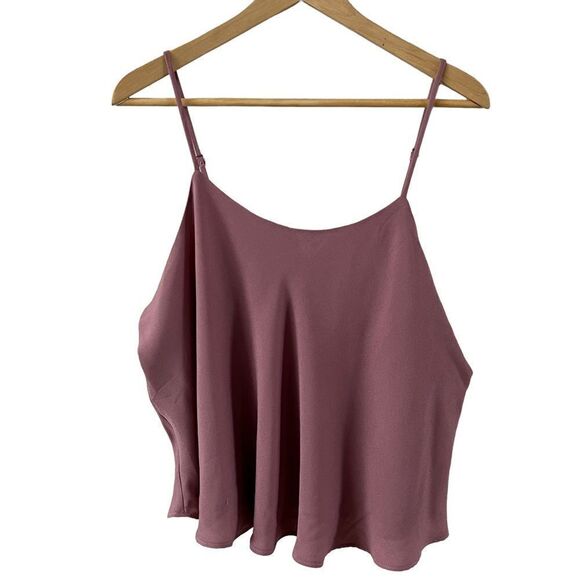 Abound camisole cropped tank top ladies size xs mauve cami - Picture 1 of 7